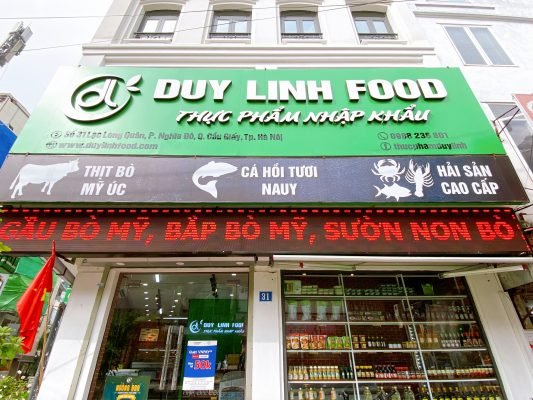 Hệ thống cửa hàng thực phẩm nhập khẩu Duy Linh